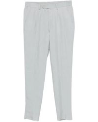 Eleventy - Pleated Straight-Leg Trousers - Lyst