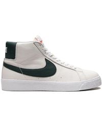 Nike - SB Zoom Blazer Mid Iso White Pro Green Sneakers - Lyst