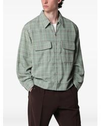 Needles - Check-Pattern Zip-Up Jacket - Lyst
