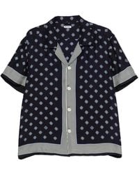 Bode - Foyer Diamond Short Sleeve Shirt - Lyst