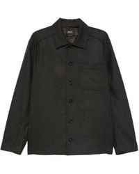 A.P.C. - Overhemd Met Lange Mouwen - Lyst