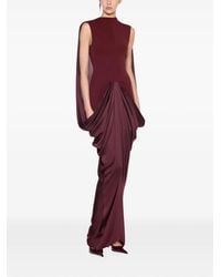 Chats by C.Dam - Lynn Draped Straight-Cut Maxi Dress - Lyst