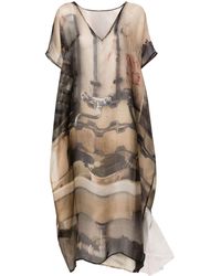 BARBARA BOLOGNA - Kleid mit abstraktem Print - Lyst