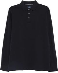 Hackett - Long-Sleeve Embroidered Polo Shirt - Lyst