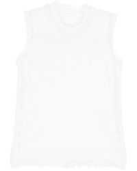 JNBY - Fringed Knitted Vest - Lyst