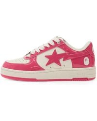 A Bathing Ape - Bape Sta 1 Patent Leather Sneakers - Lyst