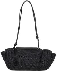 Hereu - Mini Arta Woven-Raffia Leather-Handle Shoulder Bag - Lyst