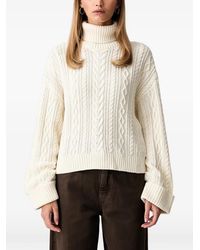 Guess - X North Sails Cable-Knit Roll-Neck Sweater - Lyst
