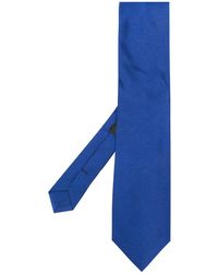 Etro Cravatta con ricamo Pegaso - Blu