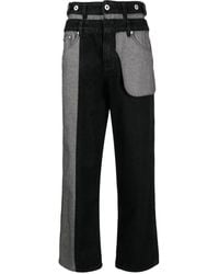 Feng Chen Wang - Mid-Rise Straight-Leg Jeans - Lyst