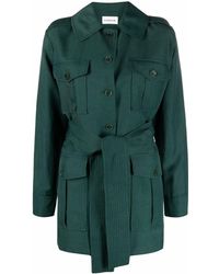 P.A.R.O.S.H. - Belted Short Trench Coat - Lyst