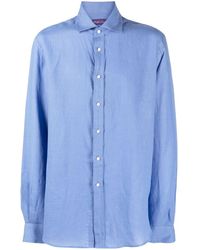 Ralph Lauren Purple Label - Long-sleeved Linen Shirt - Lyst