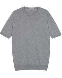 John Smedley - Crew-Neck Short-Sleeve T-Shirt - Lyst