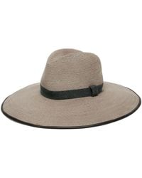 Brunello Cucinelli - Sombrero de verano con aplique Monili - Lyst