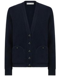 Blazé Milano - Ribbed-Knit Smiley-Pocket Cardigan - Lyst