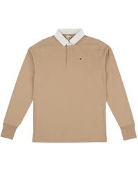 New Balance - Ribbed Cuffs Cotton Polo Shirt - Lyst