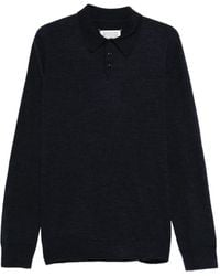 Maison Margiela - エルボーパッチ ウール ポロシャツ - Lyst