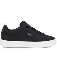 Philipp Plein - Logo-Plaque Leather Sneakers - Lyst