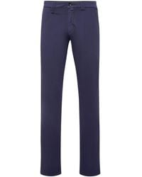 Billionaire - Logo-Embroidered Denim Chino Trousers - Lyst
