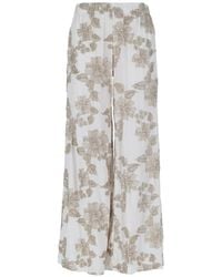 Kaos - Floral-Print Trousers - Lyst
