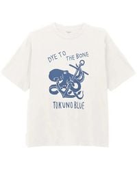 Momotaro - Octopus-Print Cotton T-Shirt - Lyst