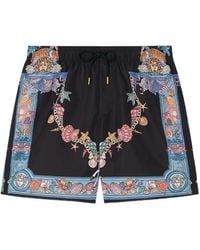 Versace - Coral Theatre Swim Shorts - Lyst