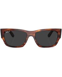 Ray-Ban - Carlos Rectangle-Frame Sunglasses - Lyst