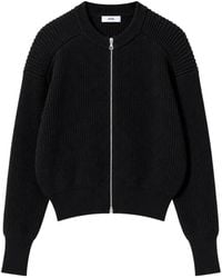 Rier - Cardigan Côtelé À Fermeture Zippée - Lyst