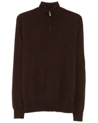 Bompard - Zip-Neck Cashmere Knit - Lyst