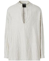 ZEGNA - Striped Silk Shirt - Lyst