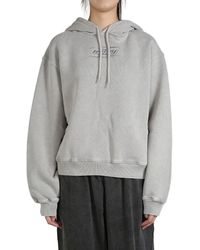 Alexander Wang - Logo-Embroidered Hoodie - Lyst