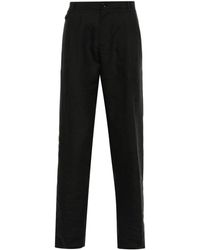 Dolce & Gabbana - Chambray Linen Tapered Trousers - Lyst