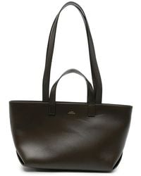 A.P.C. - Borsa Tote Drummer Piccola Con Logo - Lyst