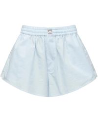 MM6 by Maison Margiela - Elasticated-Waist Shorts - Lyst
