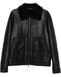 Salvatore Santoro - Shearling-Collar Zip-Front Jacket - Lyst