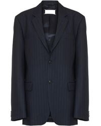 Maison Margiela - Pinstripe Single-Breasted Blazer - Lyst