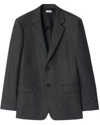 Burberry - Check Wool Cashmere Tailored Jacket - Lyst