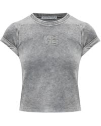Alexander Wang - Logo-Detail T-Shirt - Lyst