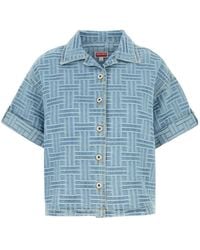 KENZO - Camisa Vaquera Bordada - Lyst