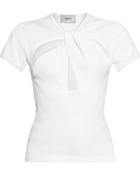 Coperni - Top Met Gedraaid Detail En Korte Mouwen - Lyst