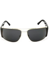 Versace - Sonnenbrille Mit Eckigem Gestell - Lyst