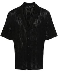 Represent - Pointelle Knit Short-Sleeved Shirt - Lyst