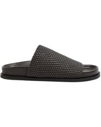 A.Emery - Woven Leather Slides - Lyst