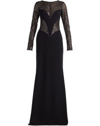 Tadashi Shoji - Sequin Illusion Column Gown - Lyst