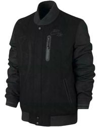 Nike - Air Destroyer Letterman Championship Bomber Jacket - Lyst