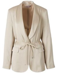 Herno - Blazer Con Revers A Scialle - Lyst