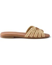 Prada - Sandali Con Lavorazione All'Uncinetto - Lyst