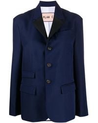 Plan C - Flap Pocket Blazer - Lyst