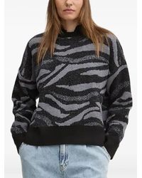 Desigual - Pullover mit Zebra-Print - Lyst