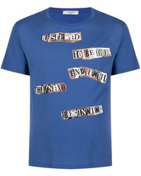 Valentino Garavani - T-Shirt mit Slogan-Print - Lyst